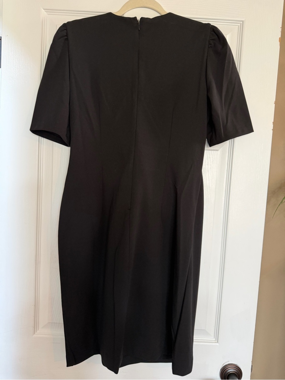 DKNY NWT Black Twist-Front Sheath Dress - Picture 4 of 4